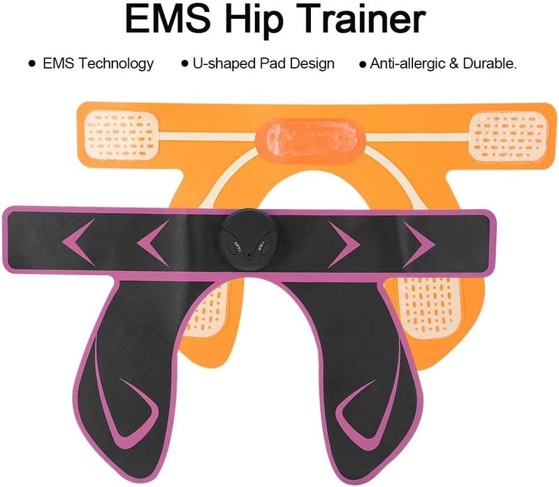 woobles EMS Buttocks Electrostimulator Muscle Electronic Buttock Trainer Glutes Trainer Intelligent for the hip Woman Intelligent Hips Trainer Instructor EMS Electrostimulator Muscle(Purple) - Image 2